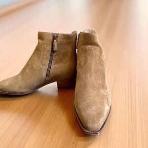 Cole Haan Naia Tan Suede Ankle Booties: Size 7 New